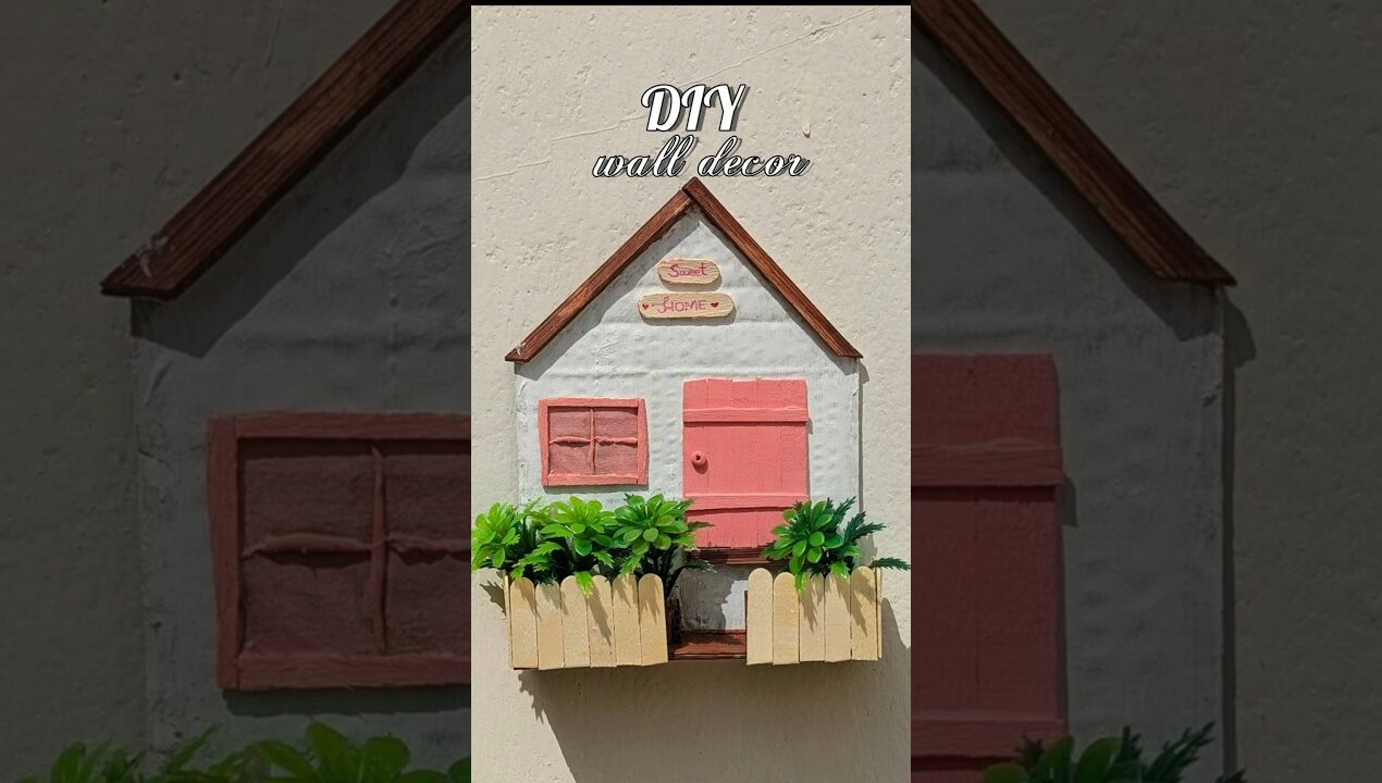 Diy Wall decor 🏠 #handmade #diy #shorts #viralshort #trending #cardboardcraft #cardboard