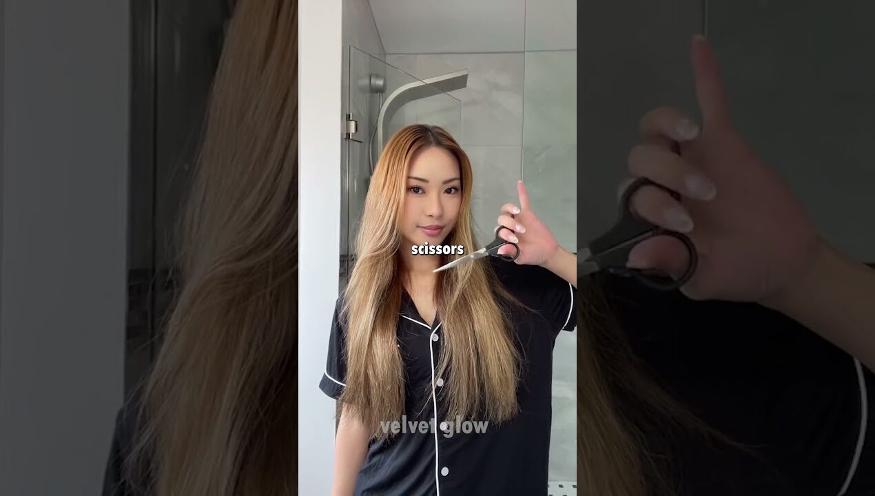 Trim Split Ends WITHOUT Losing Length 😱 DIY Hair Hack!