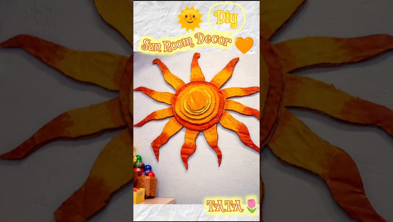Diy Sun Room Decor Ideas🌻☀️💛#diy#diyideas#diysunroomdecor#crafting#bestoutofwaste#handmade#how#viral