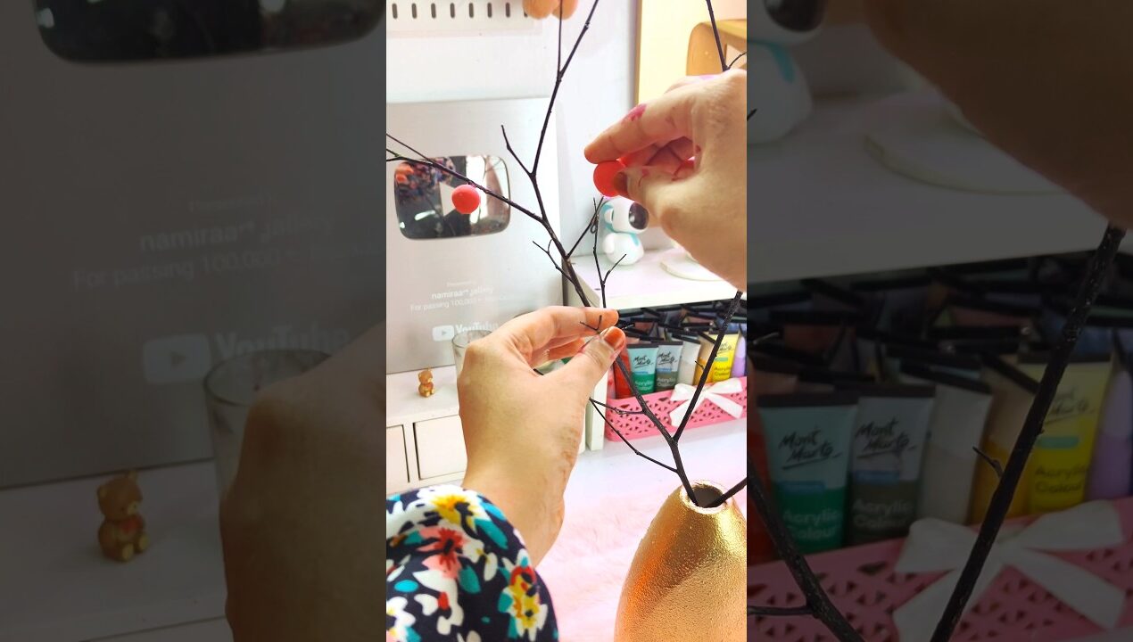 DIY Plant From Tree Branches🏵️ |#shorts #diy #handmade #howtomake #viral #art #craft #trending