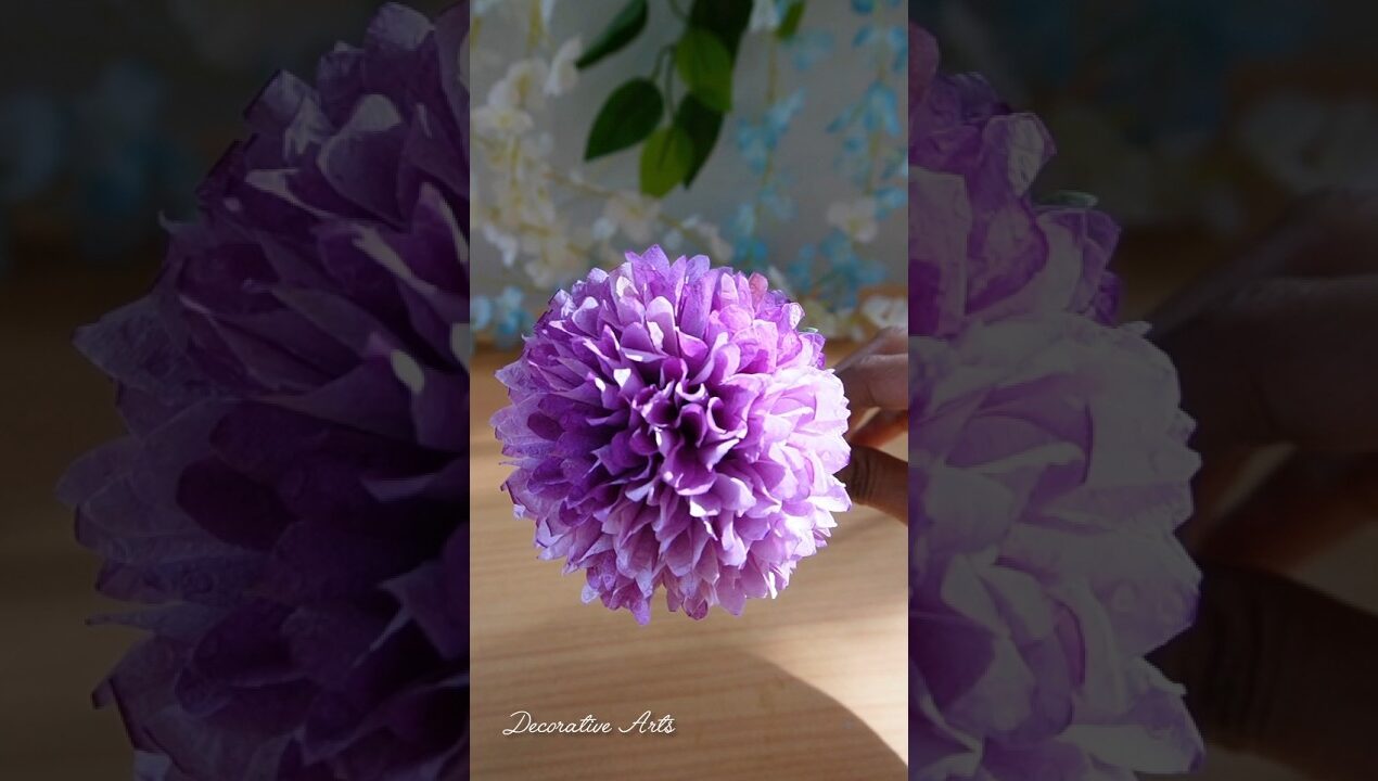 How to Make Aesthetic Dehlia /DIY Flowers Making Ideas/#diy #shorts #viral