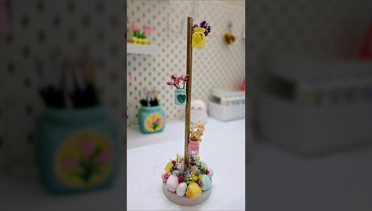 Mini Fairy Decor DIY 💖 Aesthetic Homedecor idea #shorts #diy #handmade #bottleart #roomdecor #craft