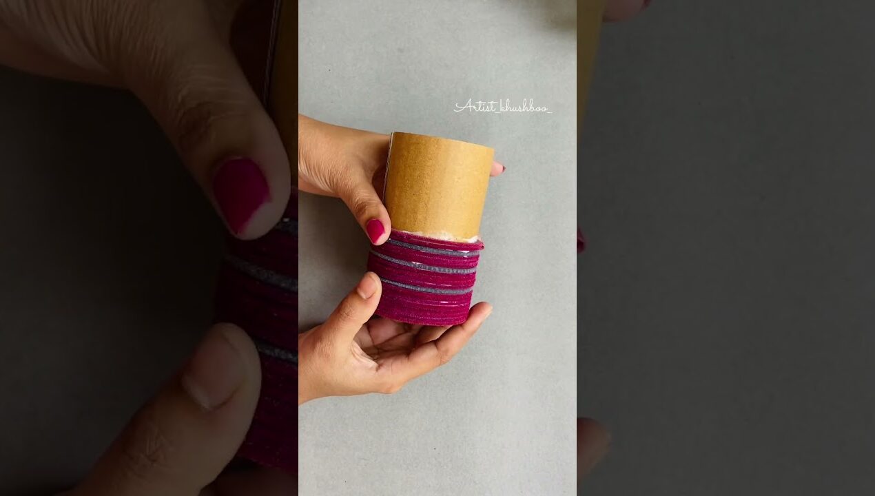 Waste Bangles Reuse Ideas #youtubeshorts #bestoutofwaste #diy #penholder #craft