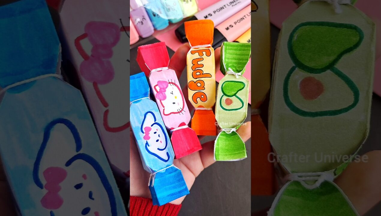 DIY Mini Chocolate Gift 🍬 Sanrio Chocolate #shorts #diy #art #craft