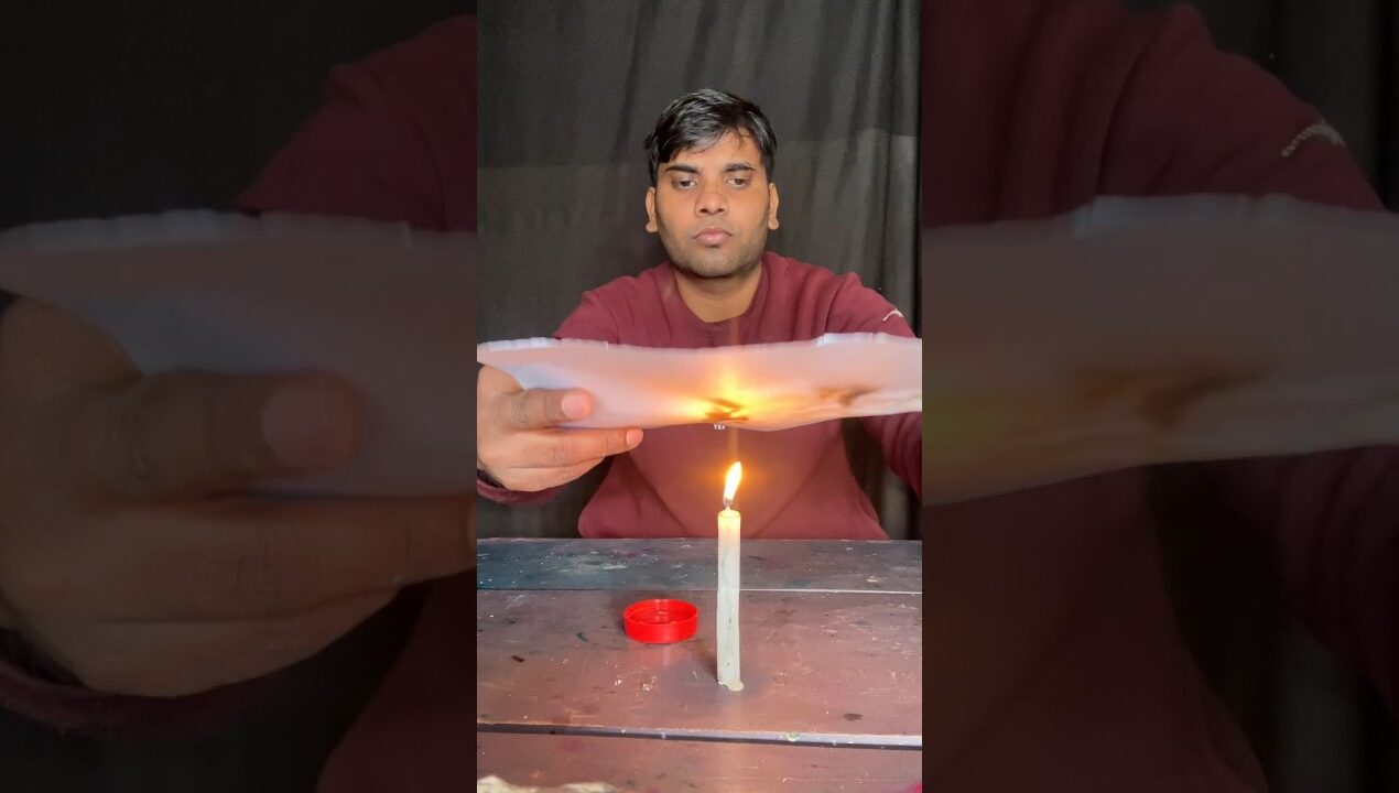 Lemon + Fire_Invisible Ink Hack✅ | science experiment #shorts #diy #experiment #viral #trending #fyp