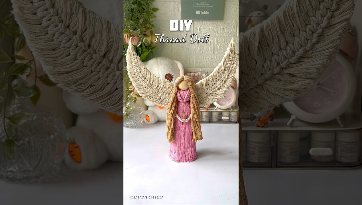 DIY doll #shorts #viralshorts #threadart #dollmaking #craftideas #handmade