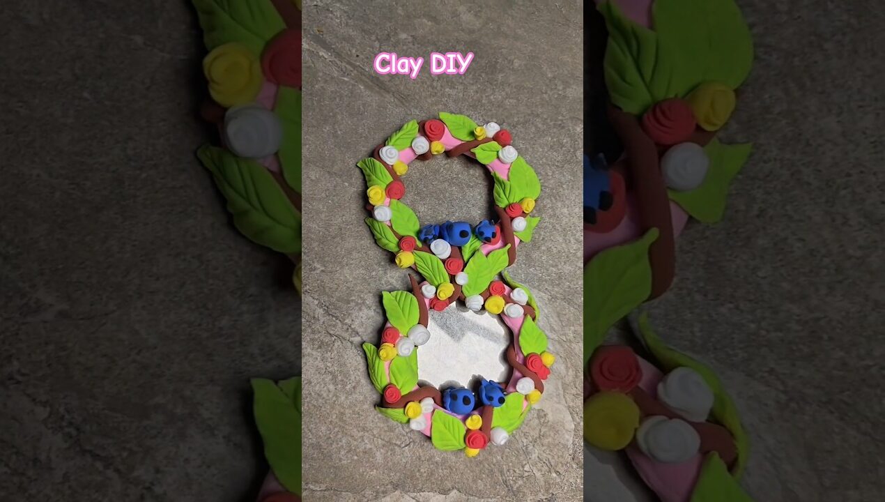 DIY Clay craft ideas 🌸#claycraft #shortvideo #shorts #youtubeshorts #crafting #diy