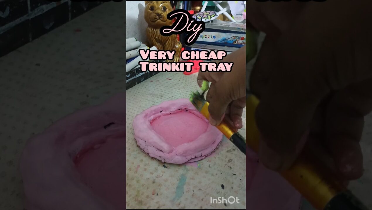 DIY trinkit tray very cheap#diy #craftyhome #craftyliving #aestheticroomdecor#roomdecor #ideas #diy