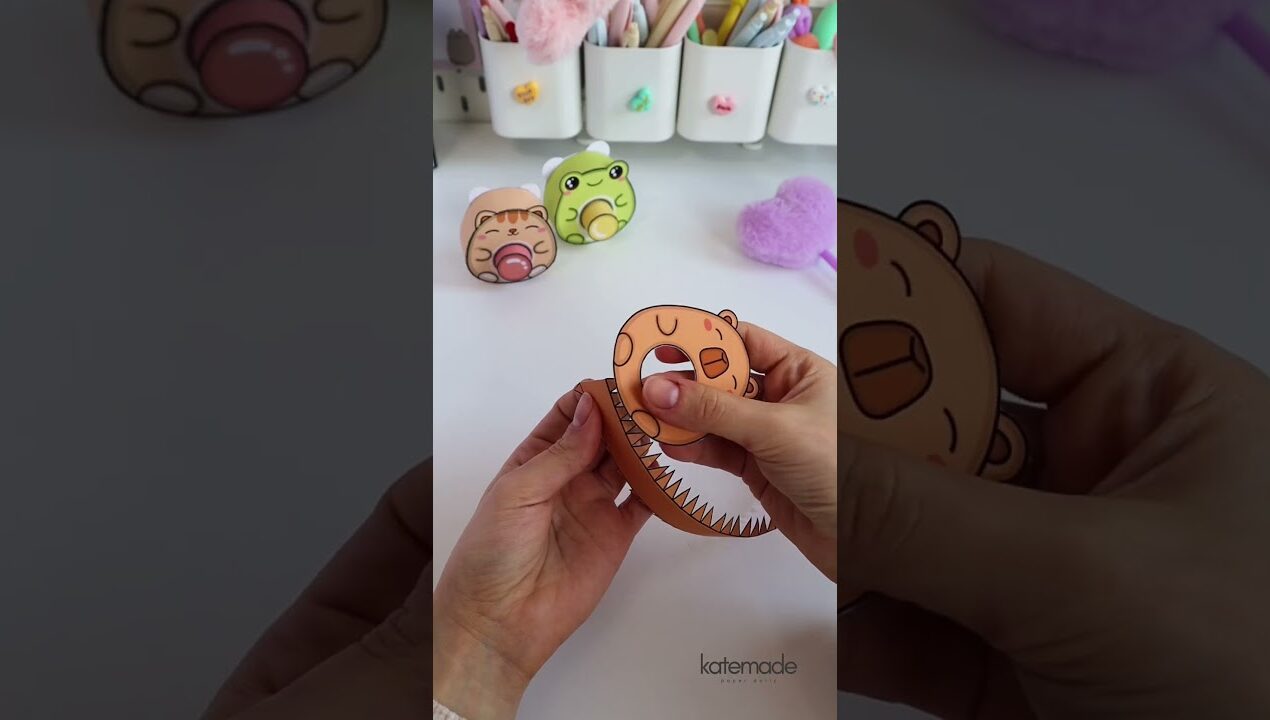 DIY tiny clicker #easycrafts #papercraft