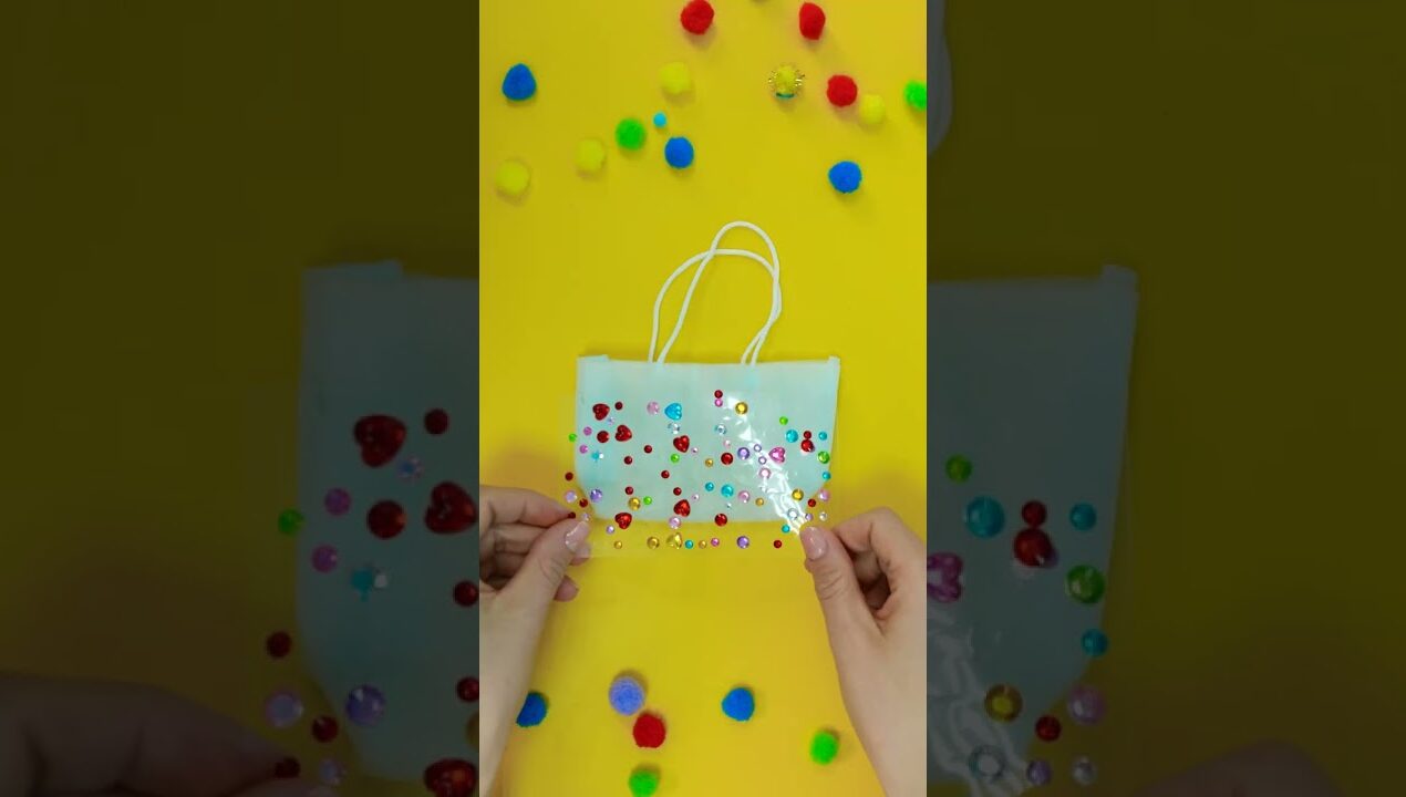 🎀 DIY Mini Bag From a Mask #kids #crafts