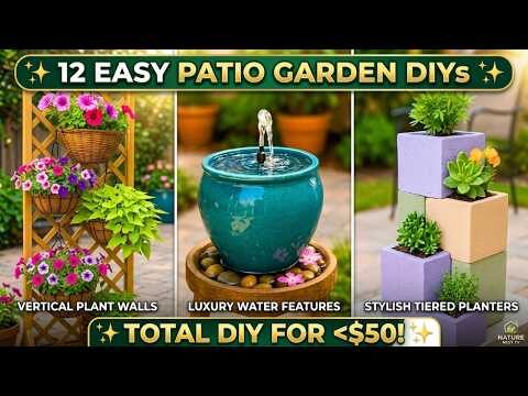 12 Small Patio Garden Ideas That Look EXPENSIVE but Are SO EASY to DIY