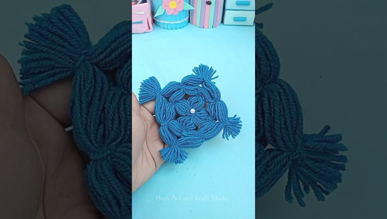 DIY Cozy Table Mat ✨ | Yarn Table Mat Idea | Viral Table Mat #shorts #diy #trending
