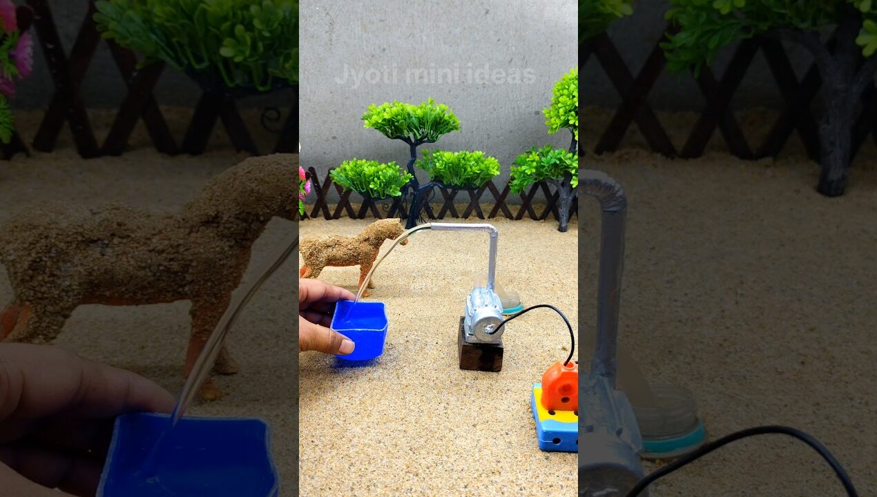 diy small tractor making ideas and mini motor water pump project # 676