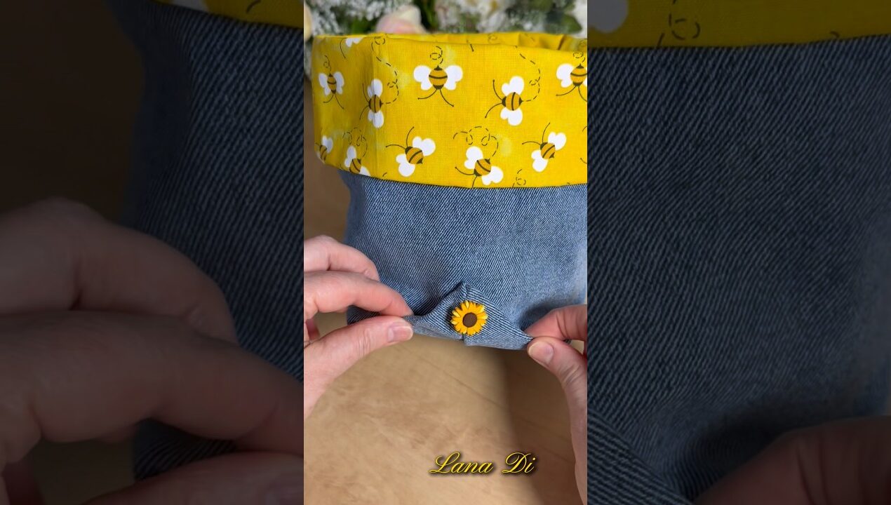 Old Jeans → Spring Bag 🌼 Easy Sewing Idea🌷🥰❤️ #sewing #diy #handmadeinusa #sewinghack