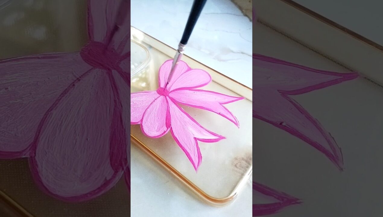 DIY phone cover idea #cover #art #drawing #painting #diy  #pink #aesthetic #phonecase #shorts