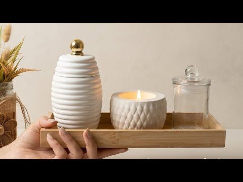 VEJA COMO FIZ ,A DIFERENÇA ESTA NA CRIATIVIDADE E NA MONTAGEM DA PEÇA DE GESSO -DO LIXO AO LUXO #diy