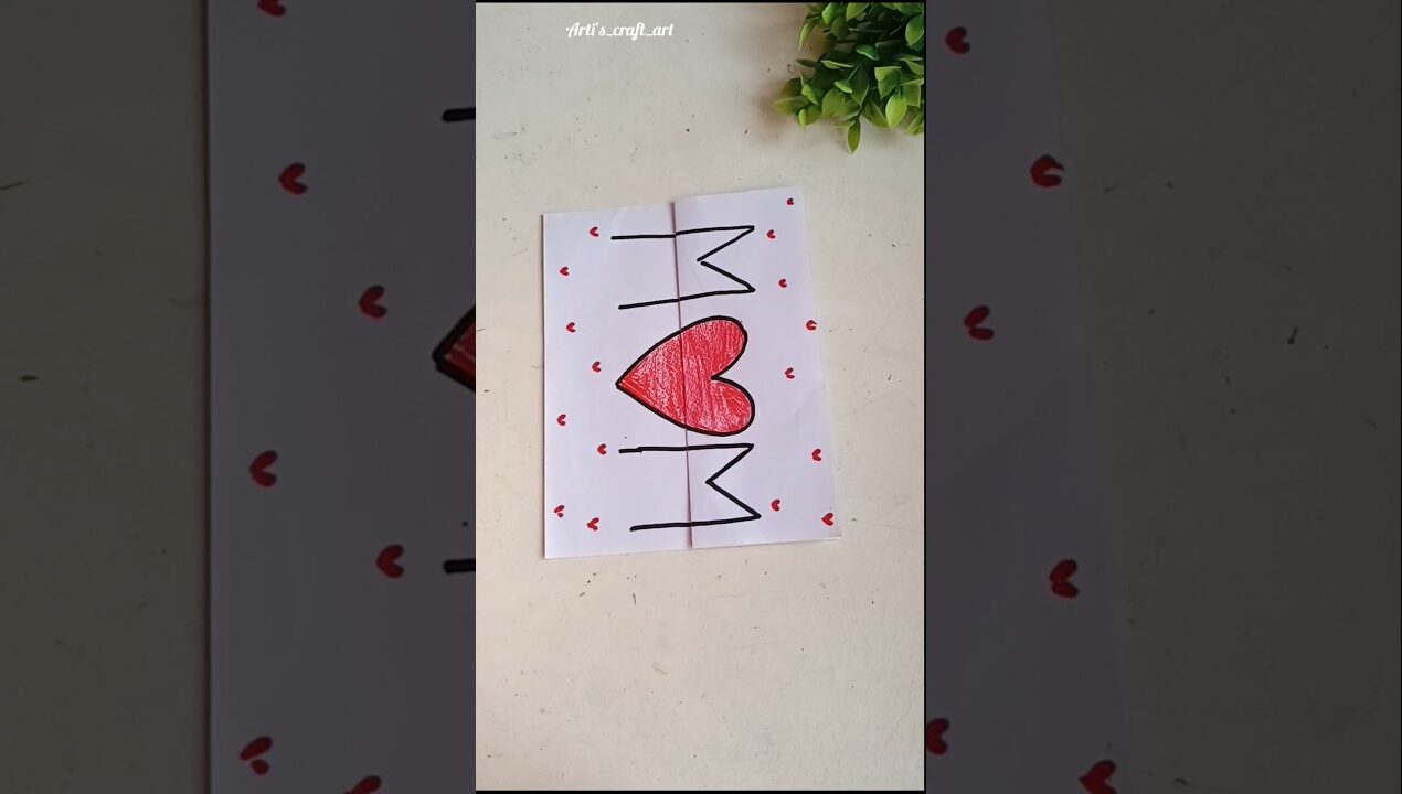 Mother's Day Greetings Card Making Ideas ✨💕 #diy #greetingcard #mothersday #shorts #mom #giftcard