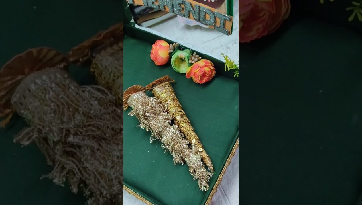 OMG! diy mehndi platter idea ❤️ Wedding series #diy #craft #shots @IqraHobbyGirlEra
