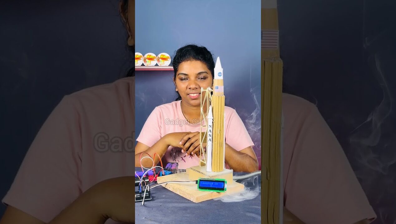 Artemis II Inspired DIY Rocket Launch 🚀 | Real Countdown & Liftoff! #nasa #roacket