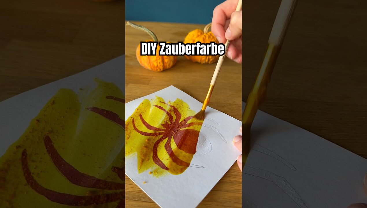 DIY Zauberfarbe #experiment #funforkids #diy #kidscrafts #kindergarten #forkids #science