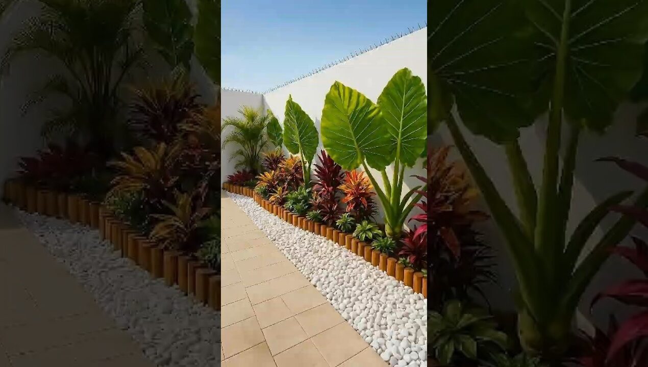 Small Terrace Transformation into a Modern Tropical Garden | tep by Step Landscaping Process #garden
