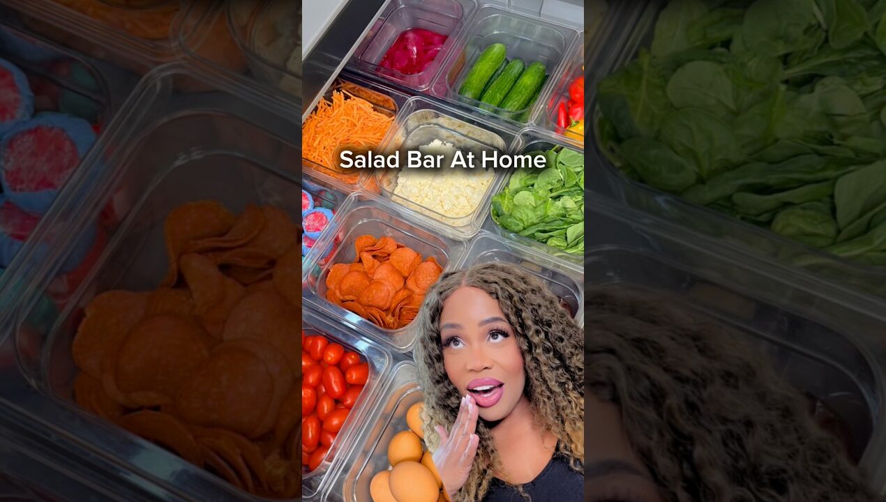 Salad bar at home?! 🥗🤩 #restock #DIY #organizedhome #healthylifestyle #cleangirl