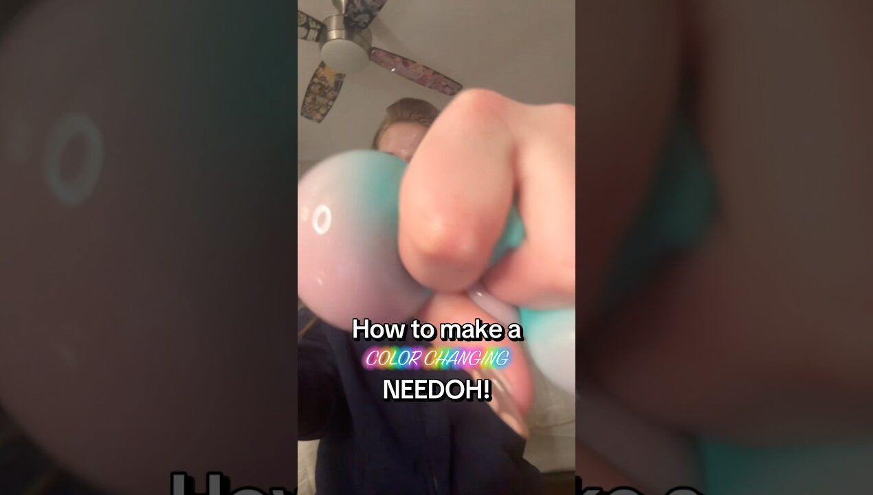 DIY COLOR CHANGING NEEDOH#diy#colorchange#stressball#squishy#needoh#craft#creativity#homemade#tut