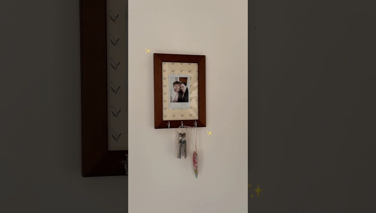 DIY věšák na klíče 🔑 #diy #crafts #tips