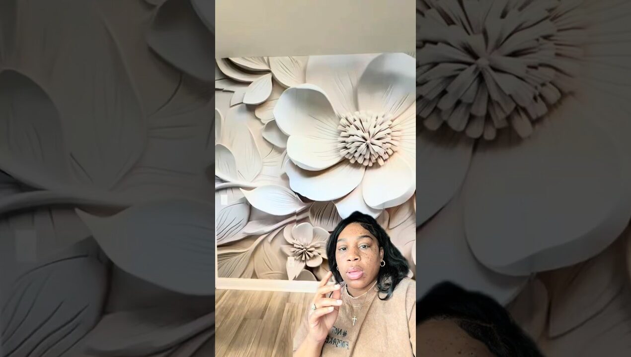 This viral wall got me… real bad! #3dwallpaper #diy #fail #whatiorderedvswhatigot