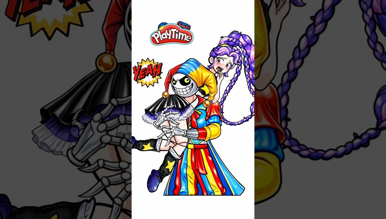 Poopy Playtime 5 – Lily Lovebraids x Prototype Sticker Book DIY #stickerbook #diy #poopyplaytime