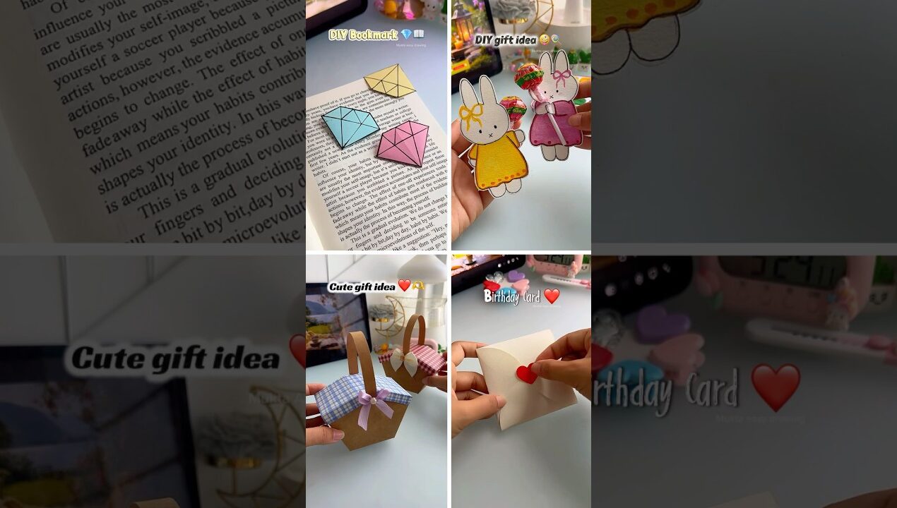 4 Easy paper craft🙄✨#shorts #art #diy #craft #youtubeshorts