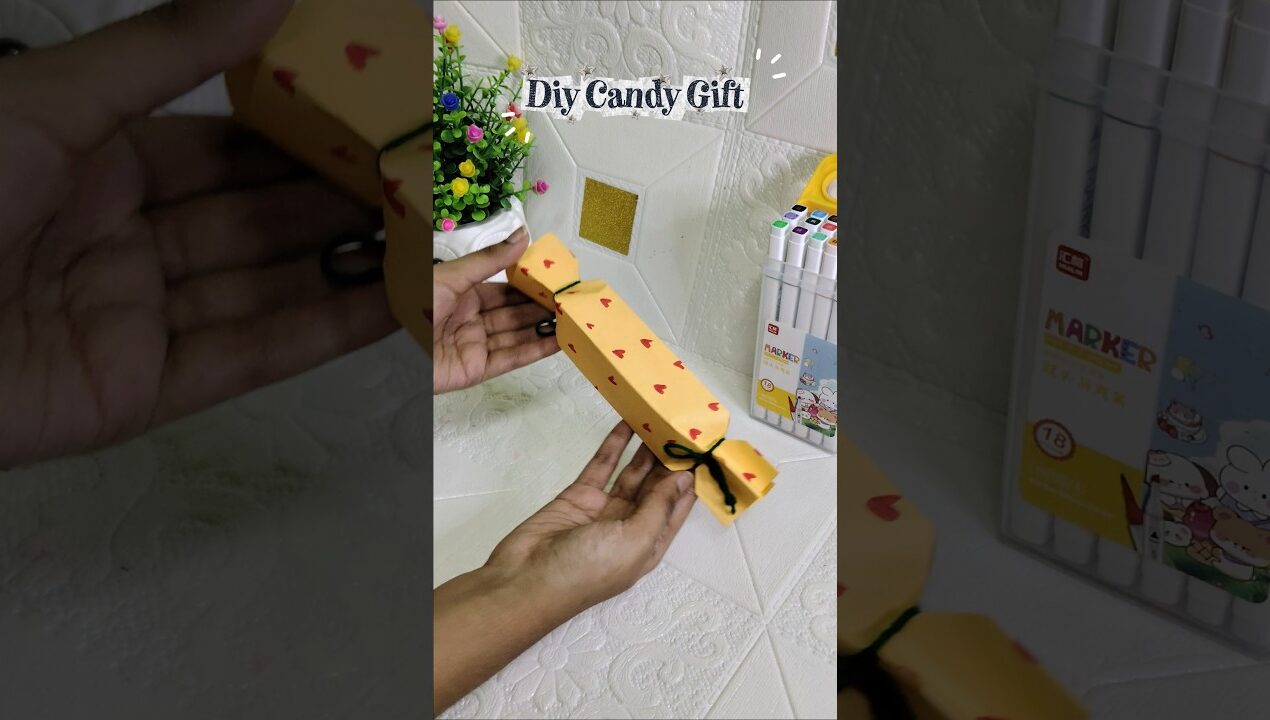 diy chocolate gift ideas 🎁🍬 paper craft #diy #art #cute #youtubeshorts #shorts #craftideas