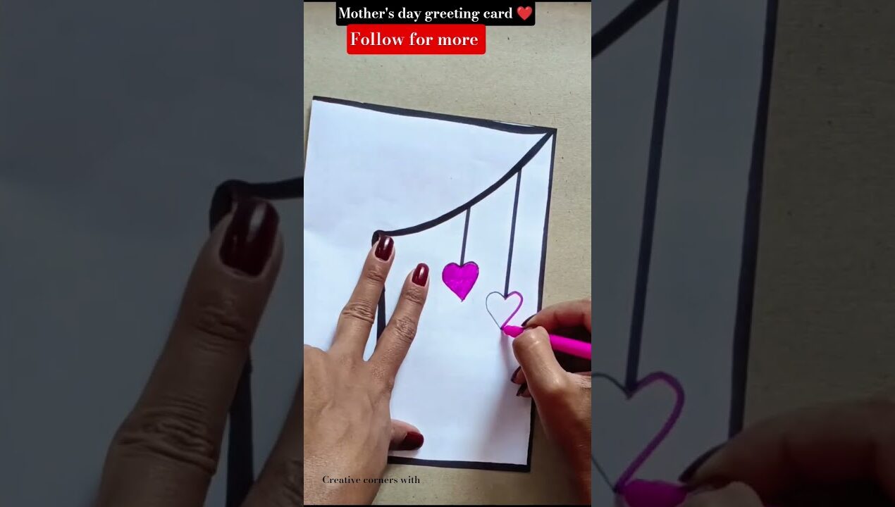 EASY PAPER CRAFTS FOR BEGINNERS 😉 ( DON'T SKIP) #shorts #diy #mothersday #cardmaking #craft #art