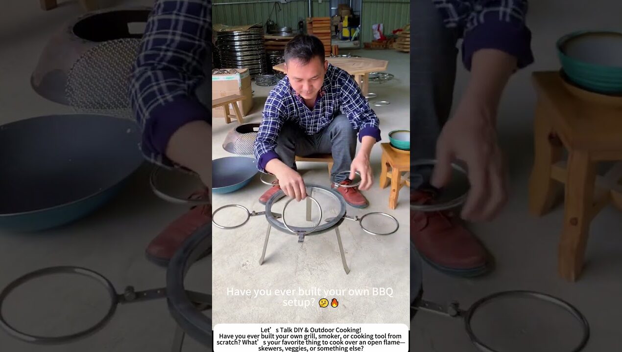 DIY Rotating Grill Rack – Cooking Made Easy and Fun! 🍢🔥