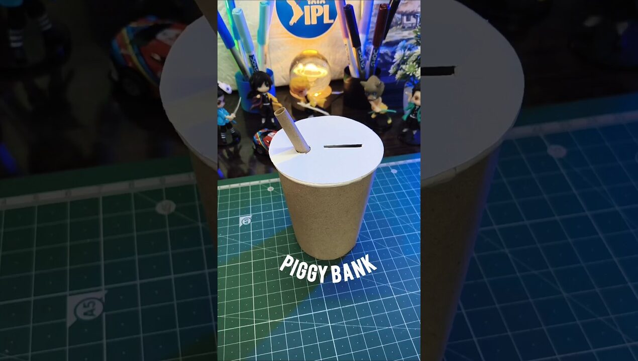 DIY Brown Paper Cup Piggy Bank | Easy Handmade Savings Craft 🐷 #piggy #bank #brown