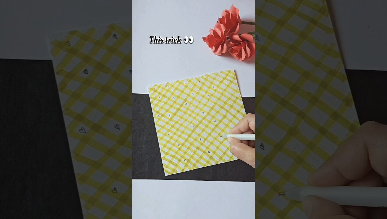This paper trick is addictive 😳 Easy paper craft #cute #diy #papercraft #shorts #craft #gift