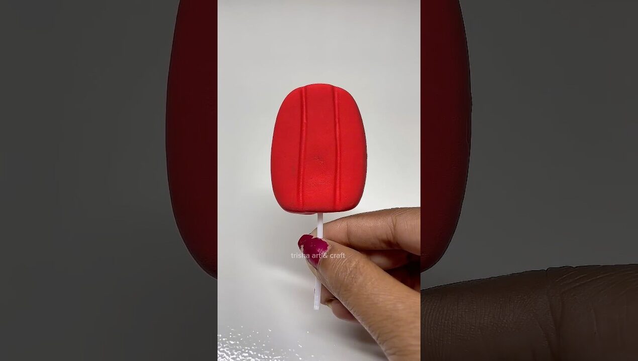 how to make ice cream very easily with clay #diy #craft #claycrafts #art #clay #claycraft