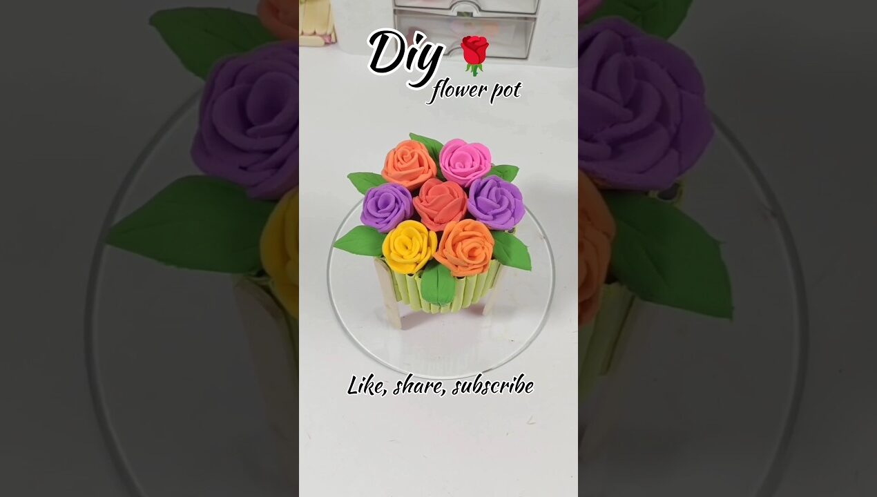 Diy flower pot 😍😍💚💚#diy #craft #art #viralvideo #diyideas #shorts #short #homedecor #craftyhome