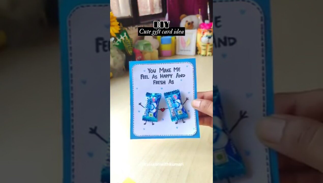 DIY cute gift card idea | Easy card idea #shorts #diy #youtubeshorts