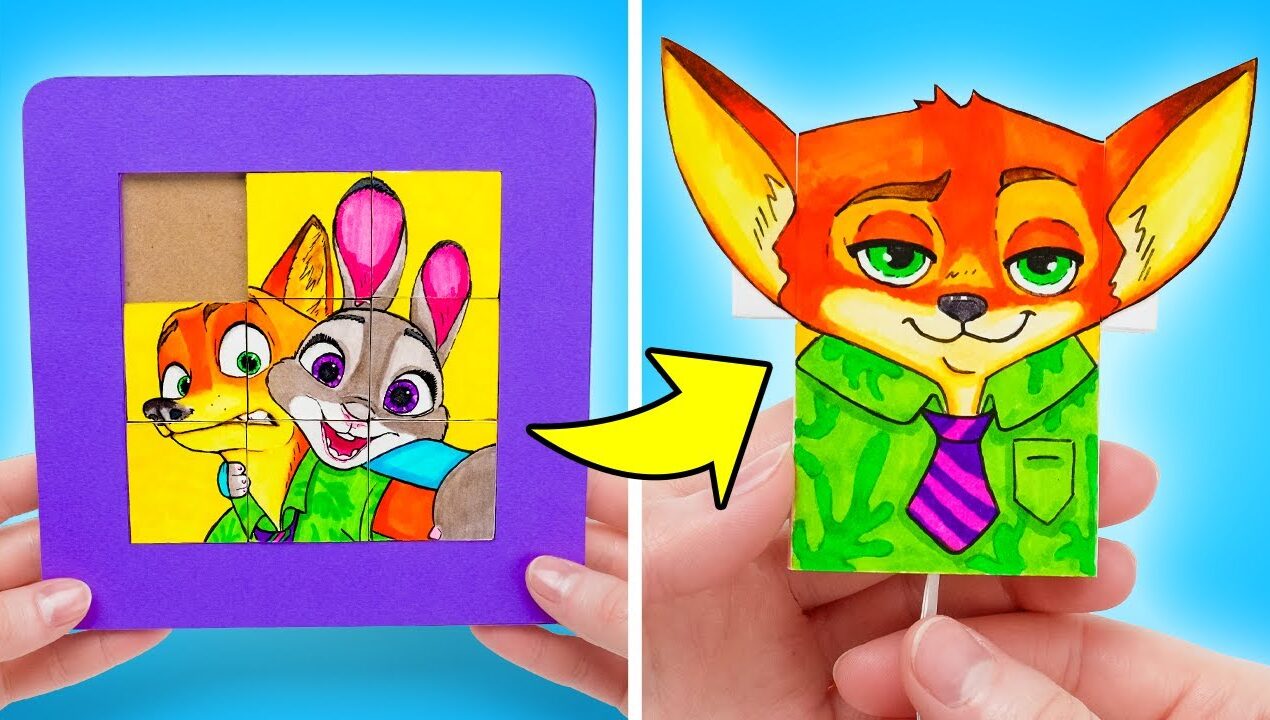 Nick & Judy DIY Crafts! Fun Paper Ideas ✂️