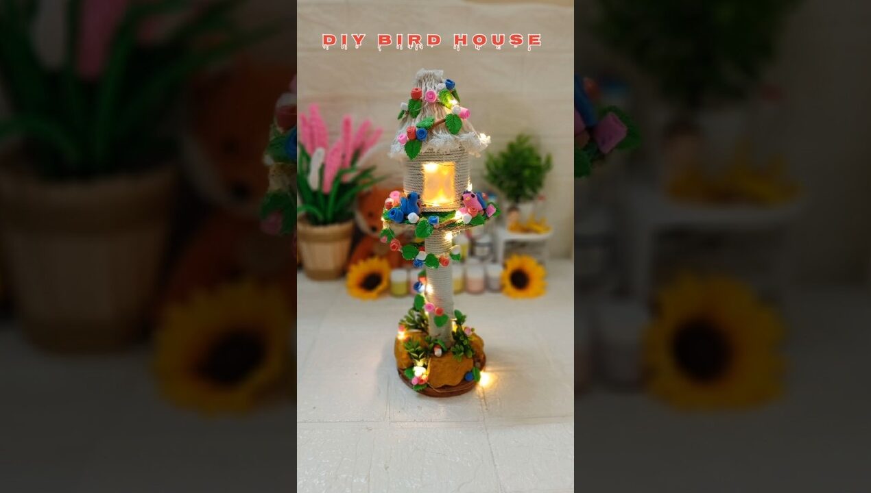 Diy bird house #diy #craft #handmade #homedecor #art  #clay #craftyhome