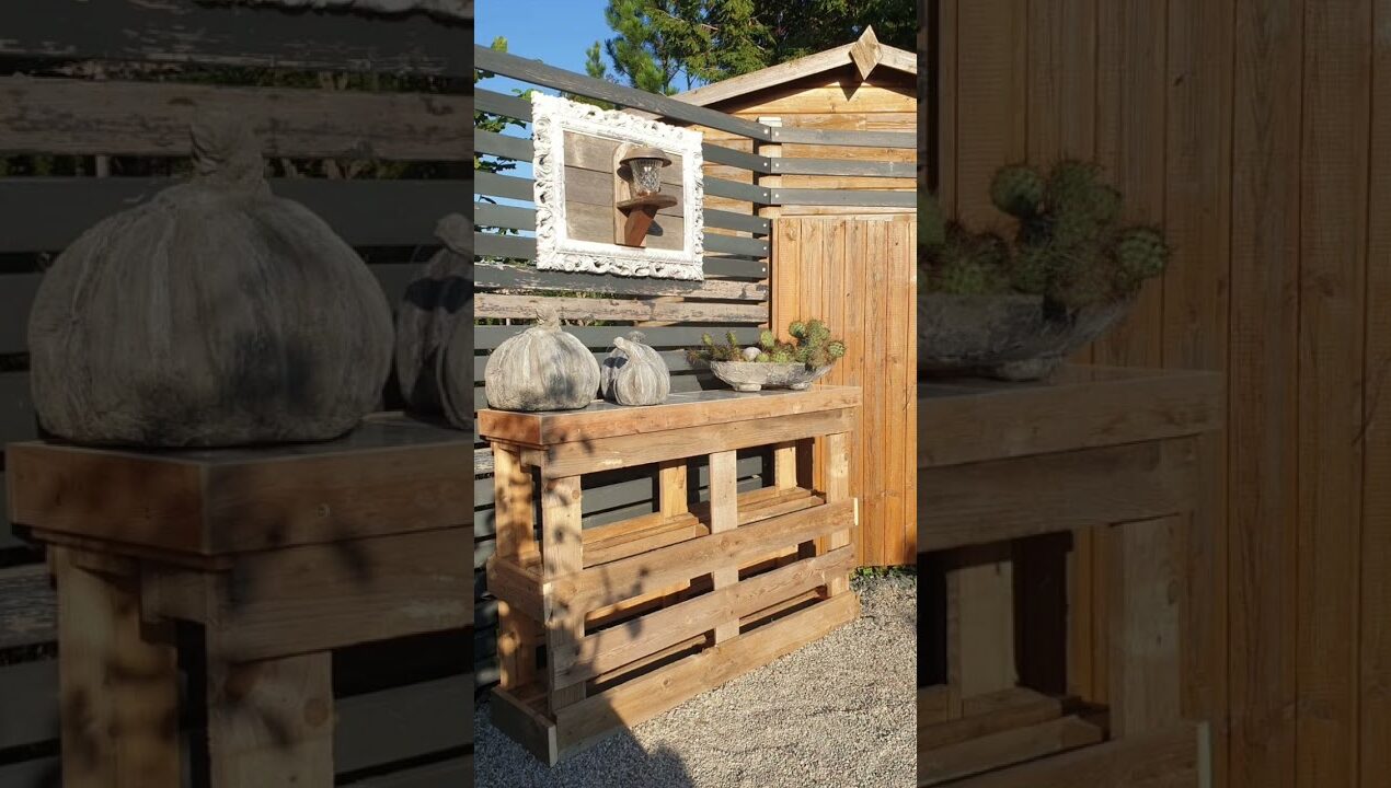Супер!!! Идеи из поддонов #сад #мебельсад #garden