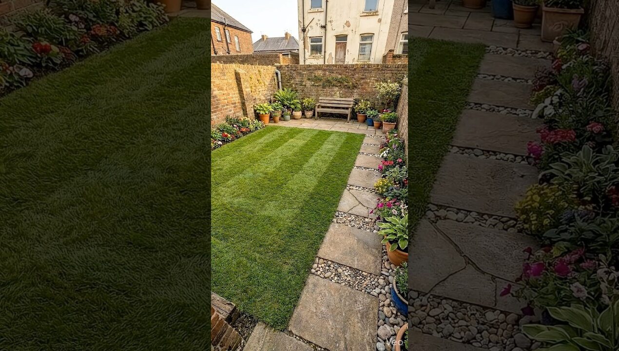 Small Backyard? Try THIS Transformation 😌 #shorts #backyardtransformation #viral #garden