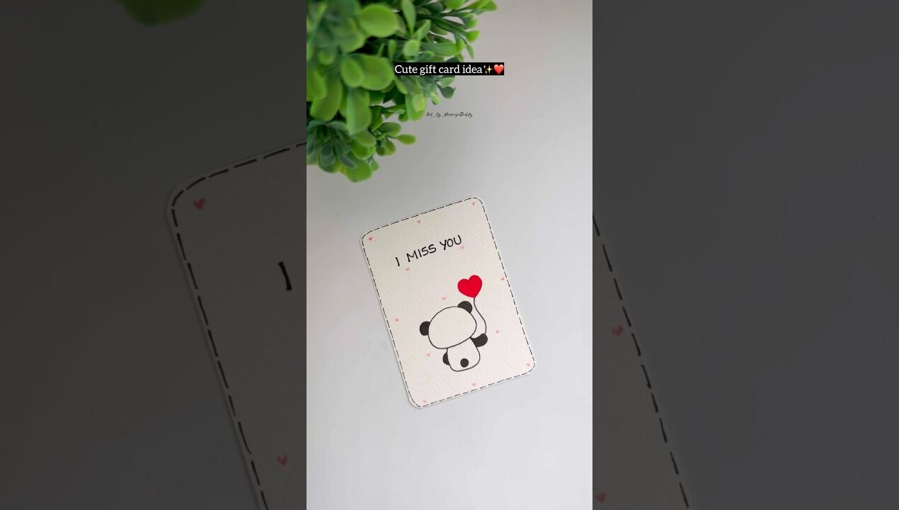 Handmade card for your loved ones | easy gift card ideas #diy #craft #handmade #giftideas #couple