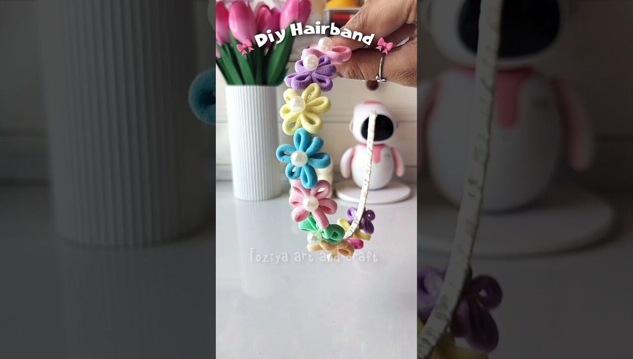 Diy Cute Hairband 🌷💗✨