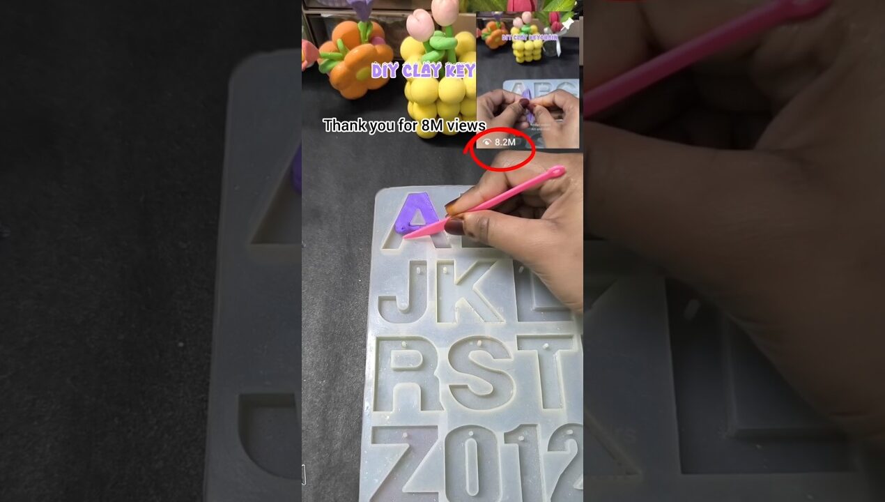 diy clay keychain #diy #trending #handmade #keychain #clay #shortvideo #shorts #viral #easy #art