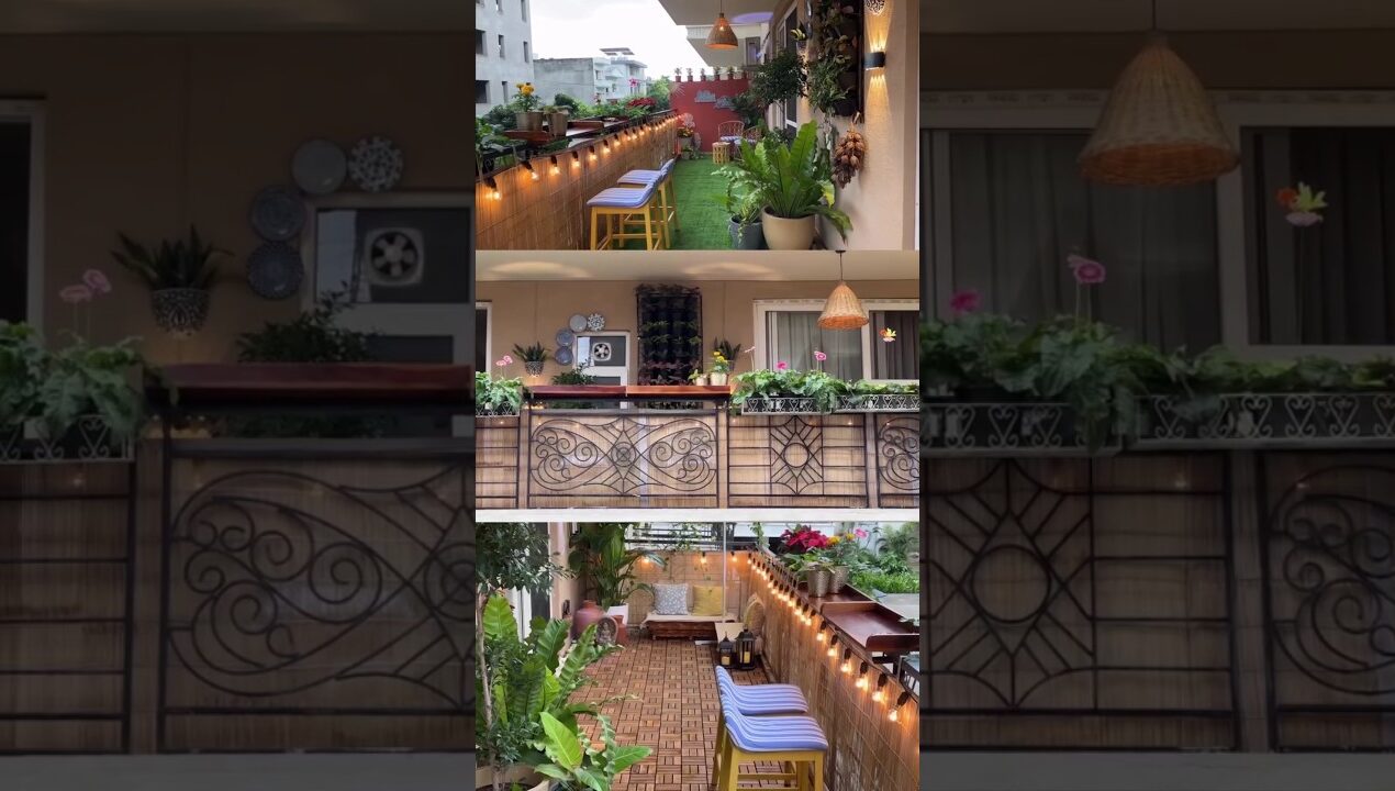 Balcony Makeover bhi kar diya, ab toh my sister should start paying me now 😆 #shorts #viral #diy