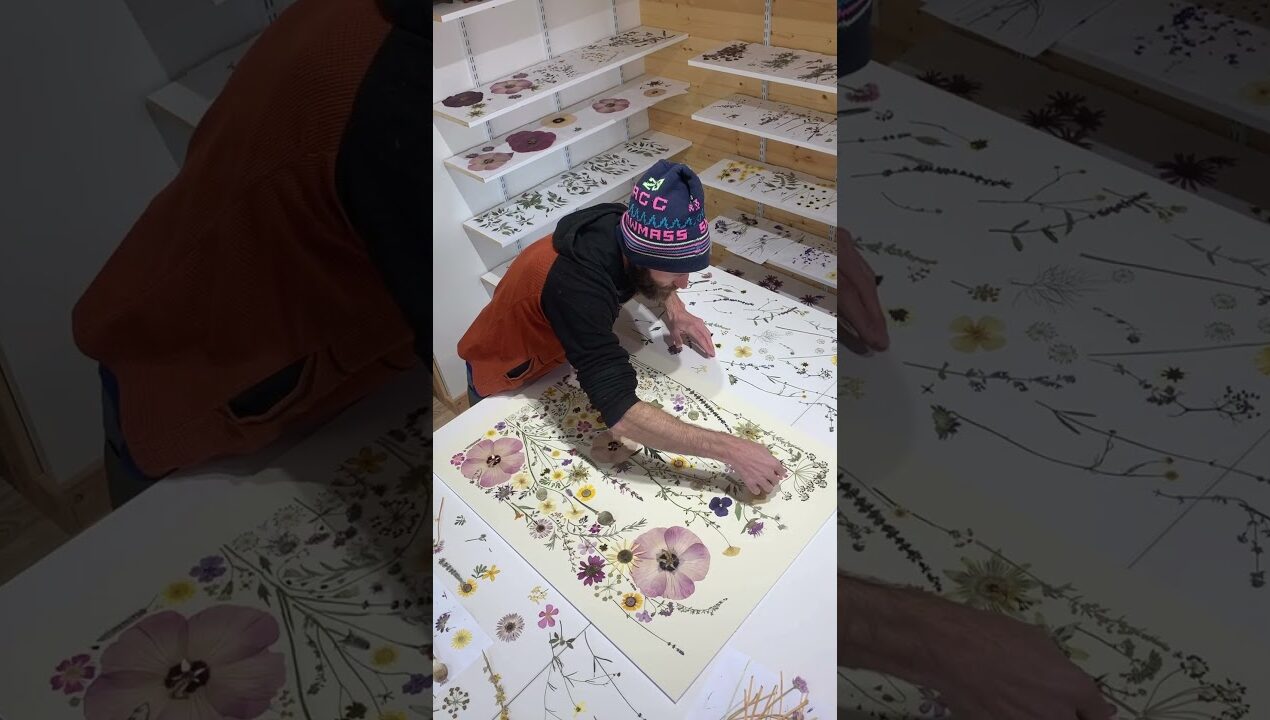 Creating “Herb Garden” Pressed Herbs. To learn about what herbs are there, look at the description.