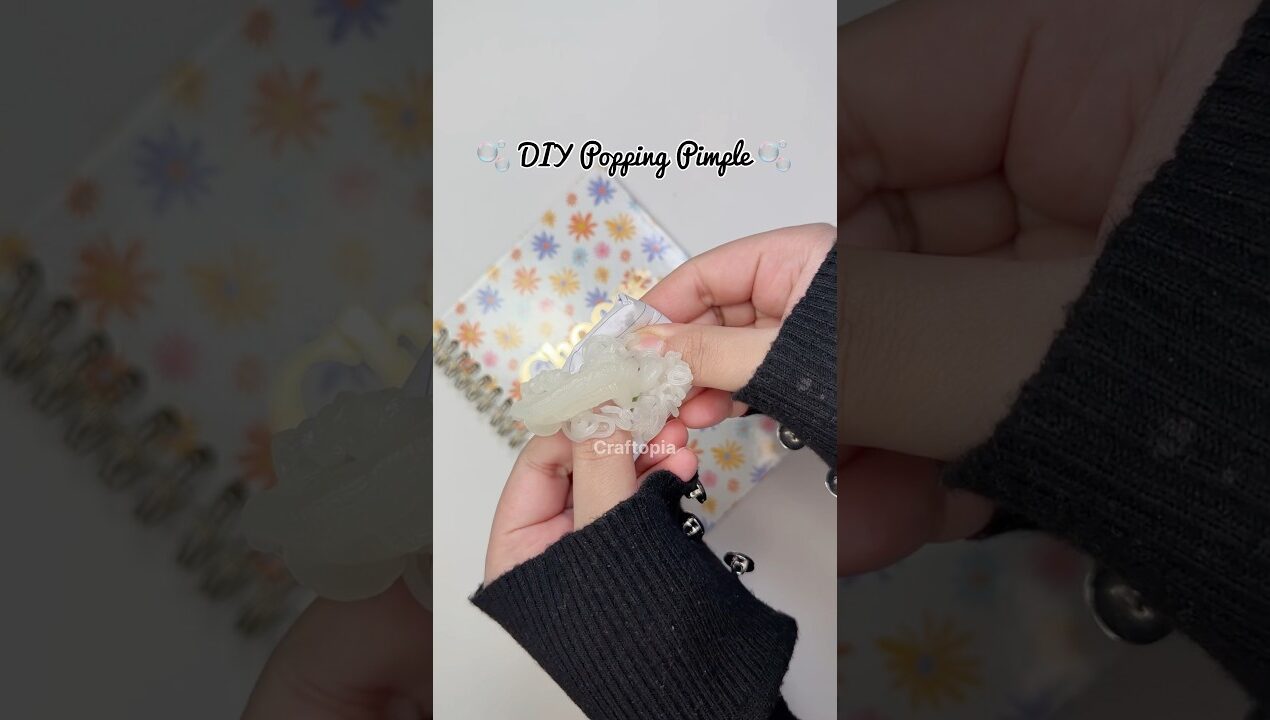 DIY Popping Pimple 💥 #diy #cutecrafts #craft #crafts #pimple #thingstodo #papercraft #craftopia