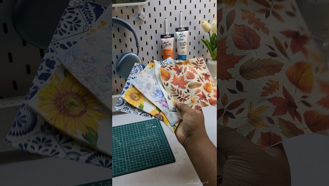 decoupage art 🙂💔🫶 #diy #artscraft #craft #decoupage